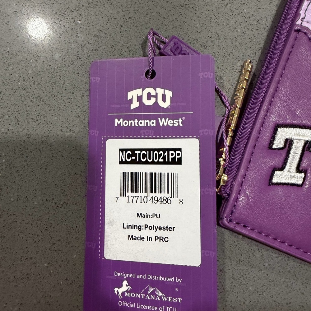 Texas Christian University card wallet - Picture 3 of 4